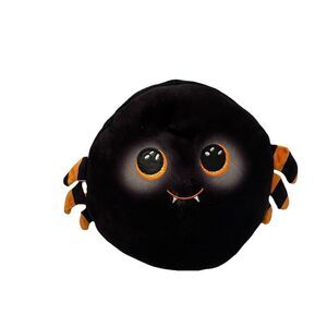 Cobb The Spider by Ty Squish- A- Boo Plush 2022 Halloween Plush Black 7"